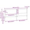 vidaXL Cabeceira Outros Branco 180 cm Madeira de pinho maci&ccedil;a