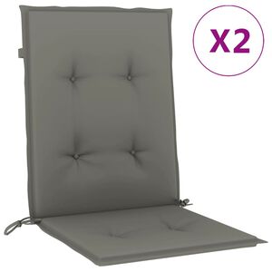 vidaXL Almofad&otilde;es lombares cadeiras 2pcs 100x50x4 cm mesclado tecido