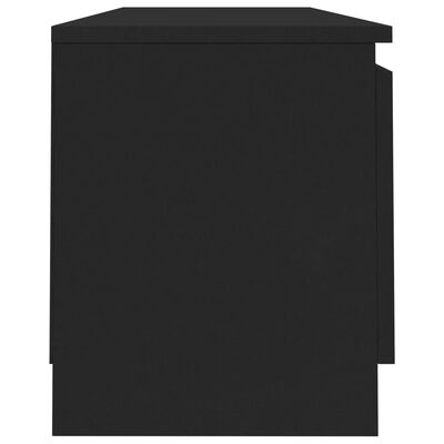 vidaXL Móvel de TV 120x30x35,5 cm contraplacado preto