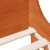 vidaXL Cama sem colch&atilde;o 100x200 cm pinho maci&ccedil;o castanho-mel