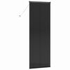 vidaXL Persiana de Janela com cortinas Manual Preto Alumínio