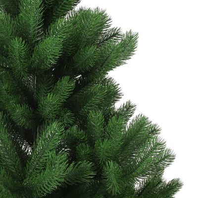 vidaXL Árvore Natal artif. luzes LED/bolas 210cm abeto caucasiano verde