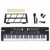 vidaXL 61 teclas piano teclado el&eacute;trico com suporte de m&uacute;sica