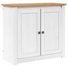 vidaXL Suporte para Aqu&aacute;rio PANAMA Branco e marrom 81 x 36 x 73 cm