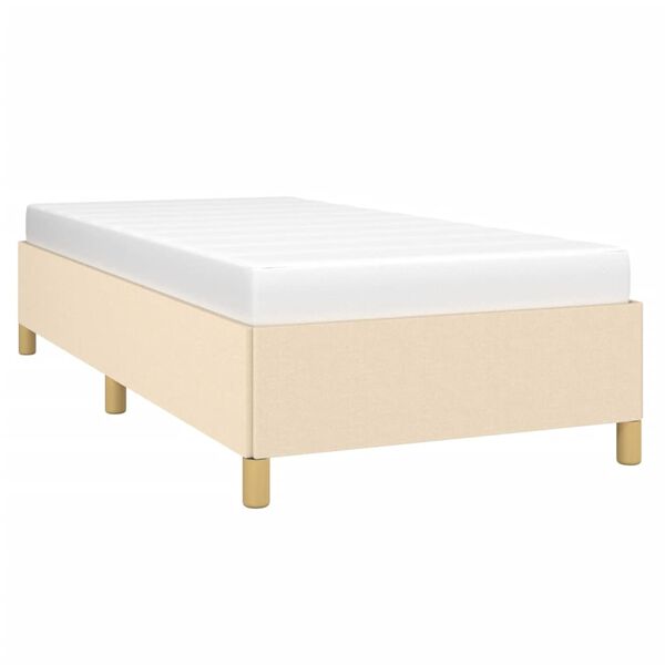 vidaXL Estrutura de cama sem colch&atilde;o 80x200 cm creme