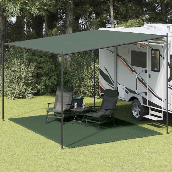 vidaXL Tapete para tenda 300x400 cm PEAD verde