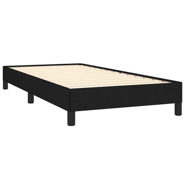 vidaXL Estrutura de cama sem colch&atilde;o 80x200 cm tecido preto