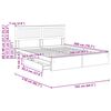 vidaXL Cama com Armazenamento com gaveta Carvalho Sonoma 160 x 200 cm