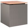 vidaXL Banco de jardim Ferro Enferrujado 40 x 40 x 43 cm A&ccedil;o corten