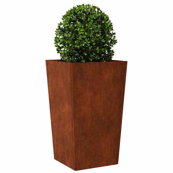 vidaXL Garden Planters 2 pcs 45x45x75 cm a&ccedil;o resistente &agrave;s intemp&eacute;ries