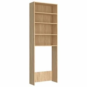 vidaXL Arm&aacute;rio m&aacute;quina lavar roupa 64x24x190 cm carvalho sonoma