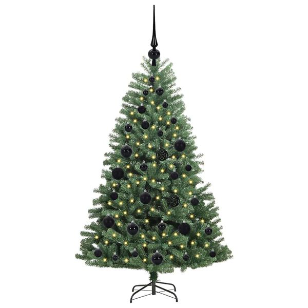 vidaXL &Aacute;rvore de Natal Articulada Artificial Verde 120 cm PVC e Metal