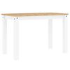 vidaXL Mesa de jantar PANAMA 112x60x75 cm pinho maci&ccedil;o branco