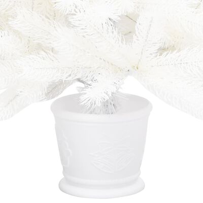 vidaXL Árvore Natal artificial pré-iluminada 90 cm branco