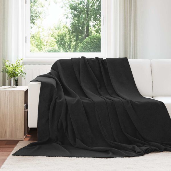 vidaXL Cobertores de Sof&aacute; 6 pcs Preto 240 x 270 cm L&atilde;