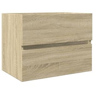 vidaXL Arm&aacute;rio de lavat&oacute;rio 60x38,5x45cm contraplacado carvalho sonoma