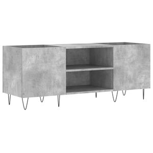 vidaXL Arm&aacute;rio p/ discos 121x38x48 cm derivados madeira cinza-cimento
