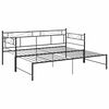 vidaXL Estrutura sof&aacute;-cama de puxar 90x200 cm metal preto