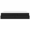 vidaXL Cama com arrumação e colchão Preto 140 x 200 cm Couro Sintético