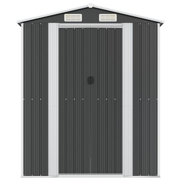 vidaXL Abrigo de jardim 192x1021x223 cm aço galvanizado antracite