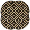 vidaXL Individuais de mesa 4 pcs juta 38 cm redondo preto