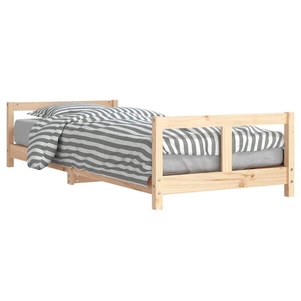 vidaXL Estrutura de cama infantil 80x200 cm madeira de pinho maci&ccedil;a