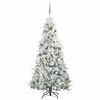vidaXL &Aacute;rvore de Natal Articulada Artificial Branco 210 cm PE e PVC
