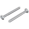 vidaXL Parafuso 2 pcs Prateado M6 x 60 mm A&ccedil;o