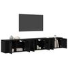 vidaXL Conjunto de Arm&aacute;rio de TV montado na parede 3 pcs