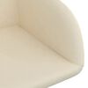 vidaXL Cadeiras de jantar girat&oacute;rias 2 pcs veludo cor creme