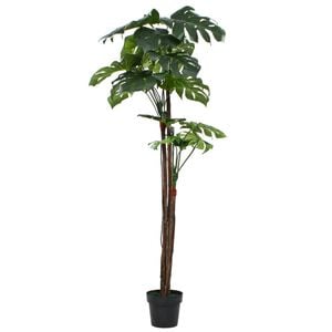 vidaXL Planta costela-de-ad&atilde;o artificial com vaso 170 cm verde