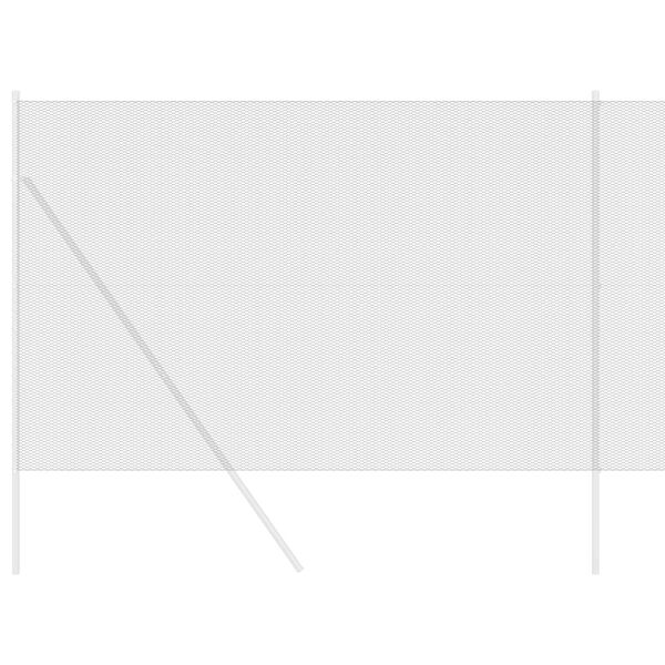 vidaXL Cerca Hexagonal Cinzeto 1,5 x 10 m PVC