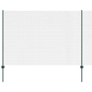 vidaXL Cerca de Arame Soldado com Postes 50 x 1,5 m Verde Malha