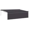 vidaXL Toldo retr&aacute;til Antracite 450 &times; 350 cm Poli&eacute;ster e Alum&iacute;nio