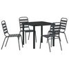 vidaXL Conjunto de Jantar para Jardim 5 unid. Antracite