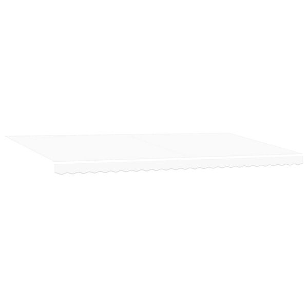 vidaXL Toldo Retrátil Manual Branco 600 × 300 cm Tecido e Aço