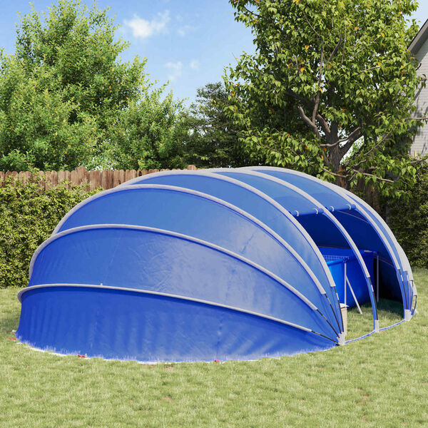 vidaXL Tenda de Piscina Domo Verde 640 x 432 x 205 cm