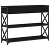 vidaXL Mesa de Console com gaveta Carvalho preto 100 x 28 x 75 cm