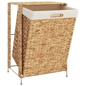 vidaXL Cesto para roupa suja 44x34x64 cm jacinto de &aacute;gua