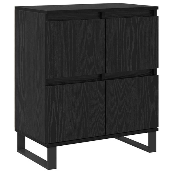 vidaXL Buffet Carvalho Preto 60 x 35 x 70 cm