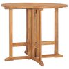 vidaXL Mesa de jantar para jardim dobr&aacute;vel &Oslash;90x75 cm teca maci&ccedil;a