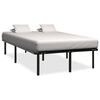 vidaXL Estrutura de cama 140x200 cm metal preto