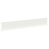 vidaXL Acabamento para Gramado 30 unid. 102 x 15 x 4 cm A&ccedil;o Branco