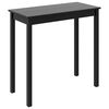 vidaXL Mesa de bar em MDF preto 115x55x107 cm