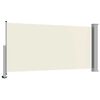 vidaXL Toldo lateral retr&aacute;til para p&aacute;tio 120x300 cm creme