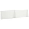 vidaXL Muro de Conten&ccedil;&atilde;o 2 unid. 80 x 12 x 30 cm A&ccedil;o Branco