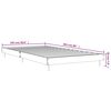 vidaXL Estrutura cama 100x200 cm derivados de madeira branco brilhante