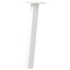 vidaXL Pés para mesa de centro 4 peças, branco, 42 cm, aço