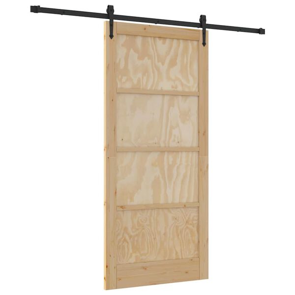 vidaXL Porta Deslizante ORKDAL Castanho 93 x 202 cm