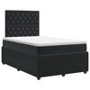 vidaXL Cama box spring com colch&atilde;o Preto 120 x 190 cm Veludo